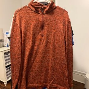 Men’s Red Heather Izod Performance Pullover Large Stretch